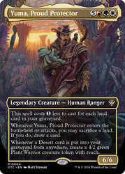Yuma, Proud Protector (Borderless)\nOutlaws of Thunder Junction Commander - Variants\nSingle\nMagic The Gathering
