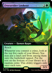 Freestrider Lookout (Extended Art)\nOutlaws of Thunder Junction - Variants\nSingle\nMagic The Gathering
