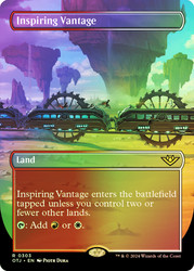 Inspiring Vantage (Borderless)\nOutlaws of Thunder Junction - Variants\nSingle\nMagic The Gathering