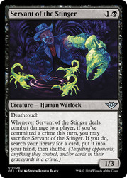 Servant of the Stinger\nOutlaws of Thunder Junction\nSingle\nMagic The Gathering