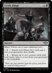 Lively Dirge\nOutlaws of Thunder Junction\nSingle\nMagic The Gathering
