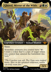 Ghired, Mirror of the Wilds (Extended Art)\nOutlaws of Thunder Junction - Variants\nSingle\nMagic The Gathering