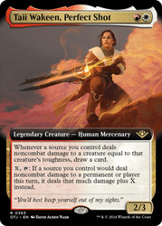 Taii Wakeen, Perfect Shot (Extended Art)\nOutlaws of Thunder Junction - Variants\nSingle\nMagic The Gathering