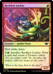 Reckless Lackey\nOutlaws of Thunder Junction\nSingle\nMagic The Gathering