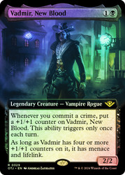 Vadmir, New Blood (Extended Art)\nOutlaws of Thunder Junction - Variants\nSingle\nMagic The Gathering