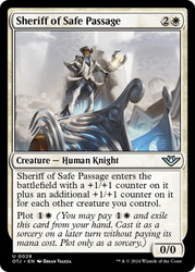 Sheriff of Safe Passage\nOutlaws of Thunder Junction\nSingle\nMagic The Gathering