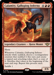Calamity, Galloping Inferno\nOutlaws of Thunder Junction\nSingle\nMagic The Gathering