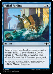 Failed Fording\nOutlaws of Thunder Junction\nSingle\nMagic The Gathering