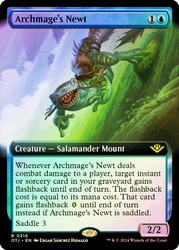 Archmage's Newt (Extended Art)\nOutlaws of Thunder Junction - Variants\nSingle\nMagic The Gathering