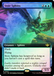 Stoic Sphinx (Extended Art)\nOutlaws of Thunder Junction - Variants\nSingle\nMagic The Gathering