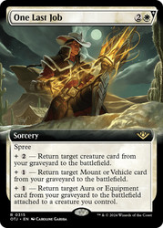 One Last Job (Extended Art)\nOutlaws of Thunder Junction - Variants\nSingle\nMagic The Gathering
