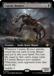 Caustic Bronco (Extended Art)\nOutlaws of Thunder Junction - Variants\nSingle\nMagic The Gathering