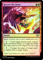 Return the Favor\nOutlaws of Thunder Junction\nSingle\nMagic The Gathering