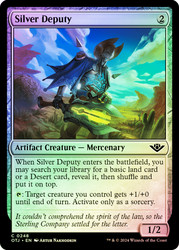 Silver Deputy\nOutlaws of Thunder Junction\nSingle\nMagic The Gathering