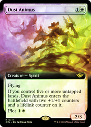Dust Animus (Extended Art)\nOutlaws of Thunder Junction - Variants\nSingle\nMagic The Gathering
