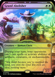 Grand Abolisher (#032) (Showcase)\nThe Big Score - Variants\nSingle\nMagic The Gathering