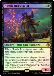 Hostile Investigator\nThe Big Score\nSingle\nMagic The Gathering