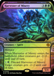 Harvester of Misery (#039) (Showcase)\nThe Big Score - Variants\nSingle\nMagic The Gathering