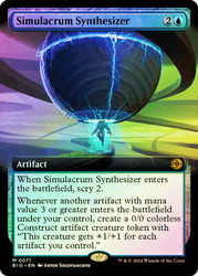 Simulacrum Synthesizer (#071) (Extended Art)\nThe Big Score - Variants\nSingle\nMagic The Gathering