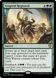 Vengeful Regrowth\nOutlaws of Thunder Junction Commander\nSingle\nMagic The Gathering