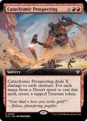Cataclysmic Prospecting (Extended Art)\nOutlaws of Thunder Junction Commander - Variants\nSingle\nMagic The Gathering