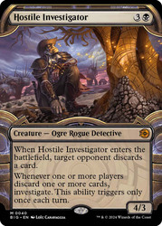 Hostile Investigator (#040) (Showcase)\nThe Big Score - Variants\nSingle\nMagic The Gathering