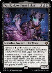 Nashi, Moon Sage's Scion\nOutlaws of Thunder Junction Commander\nSingle\nMagic The Gathering