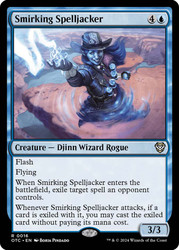 Smirking Spelljacker\nOutlaws of Thunder Junction Commander\nSingle\nMagic The Gathering