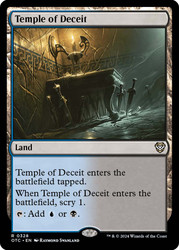 Temple of Deceit\nOutlaws of Thunder Junction Commander\nSingle\nMagic The Gathering