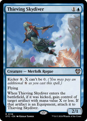Thieving Skydiver\nOutlaws of Thunder Junction Commander\nSingle\nMagic The Gathering