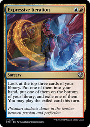 Expressive Iteration\nOutlaws of Thunder Junction Commander\nSingle\nMagic The Gathering