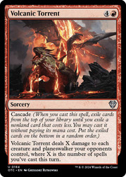 Volcanic Torrent\nOutlaws of Thunder Junction Commander\nSingle\nMagic The Gathering