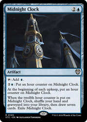 Midnight Clock\nOutlaws of Thunder Junction Commander\nSingle\nMagic The Gathering