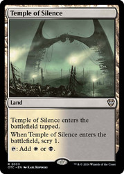 Temple of Silence\nOutlaws of Thunder Junction Commander\nSingle\nMagic The Gathering