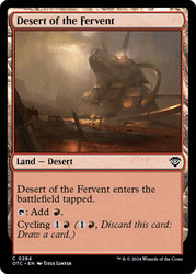 Desert of the Fervent\nOutlaws of Thunder Junction Commander\nSingle\nMagic The Gathering