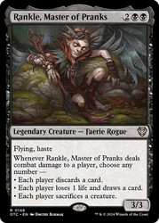 Rankle, Master of Pranks\nOutlaws of Thunder Junction Commander\nSingle\nMagic The Gathering