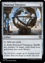 Perpetual Timepiece\nOutlaws of Thunder Junction Commander\nSingle\nMagic The Gathering