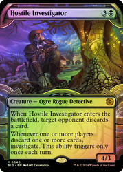 Hostile Investigator (#040) (Showcase)\nThe Big Score - Variants\nSingle\nMagic The Gathering