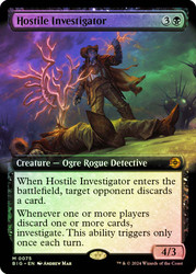 Hostile Investigator (#075) (Extended Art)\nThe Big Score - Variants\nSingle\nMagic The Gathering