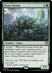 Scute Swarm\nOutlaws of Thunder Junction Commander\nSingle\nMagic The Gathering