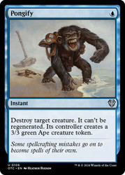 Pongify\nOutlaws of Thunder Junction Commander\nSingle\nMagic The Gathering