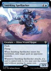 Smirking Spelljacker (Extended Art)\nOutlaws of Thunder Junction Commander - Variants\nSingle\nMagic The Gathering