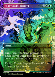 Fractured Identity (Borderless) (Textured Foil)\nBreaking News - Alternate Foil\nSingle\nMagic The Gathering