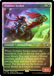 Frontier Seeker (Promo Pack) (Outlaws of Thunder Junction)\nPromo: General\nSingle\nMagic The Gathering