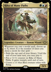 Riku of Many Paths (Promo Pack) (Outlaws of Thunder Junction)\nPromo: Planeswalker Stamped\nSingle\nMagic The Gathering
