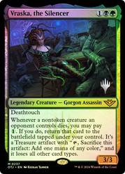 Vraska, the Silencer (Promo Pack) (Outlaws of Thunder Junction)\nPromo: Planeswalker Stamped\nSingle\nMagic The Gathering