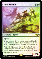 Dust Animus (Prerelease) (Outlaws of Thunder Junction)\nPromo: Date Stamped\nSingle\nMagic The Gathering