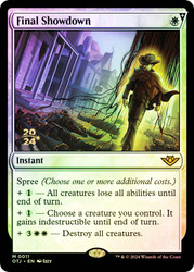 Final Showdown (Prerelease) (Outlaws of Thunder Junction)\nPromo: Date Stamped\nSingle\nMagic The Gathering