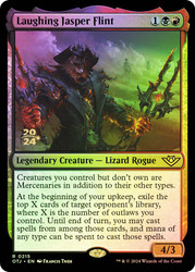 Laughing Jasper Flint (Prerelease) (Outlaws of Thunder Junction)\nPromo: Date Stamped\nSingle\nMagic The Gathering