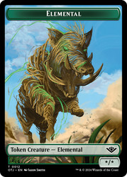 {Elemental Token}\nOutlaws of Thunder Junction\nSingle\nMagic The Gathering